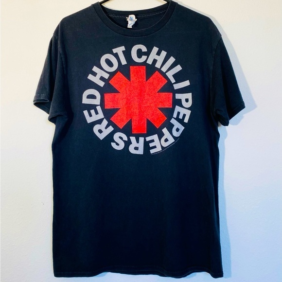Vintage Tops - Vintage Red Hot Chili Peppers T Shirt Band Tee Graphic Print Womens Size Medium